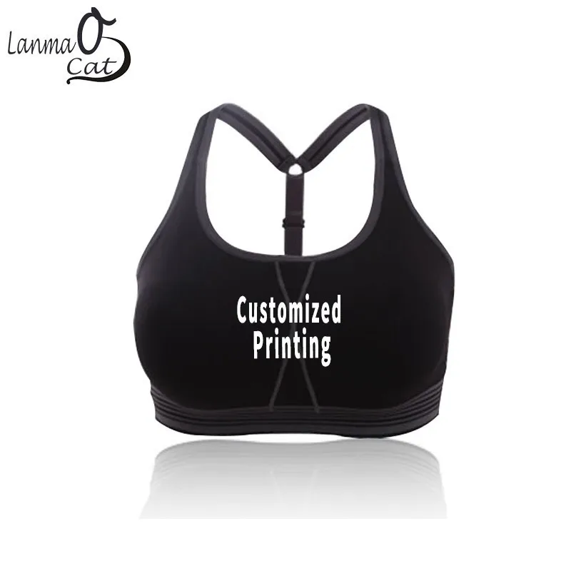 custom logo sports bra