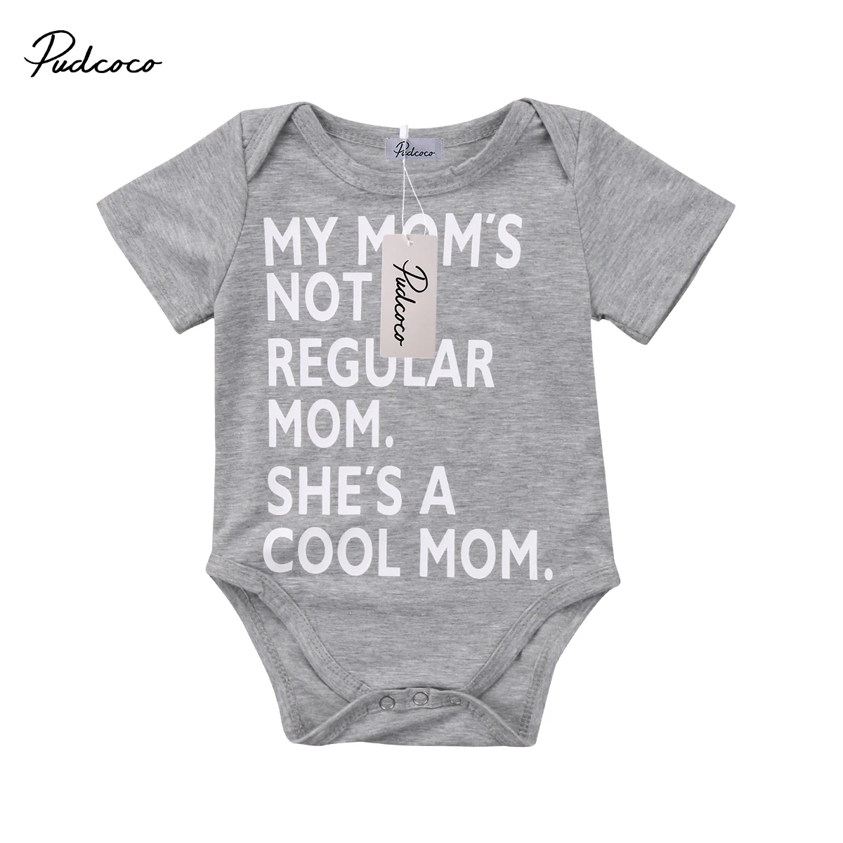 Puddcoco/костюм для новорожденных с надписью My mom cool Боди маленьких девочек и