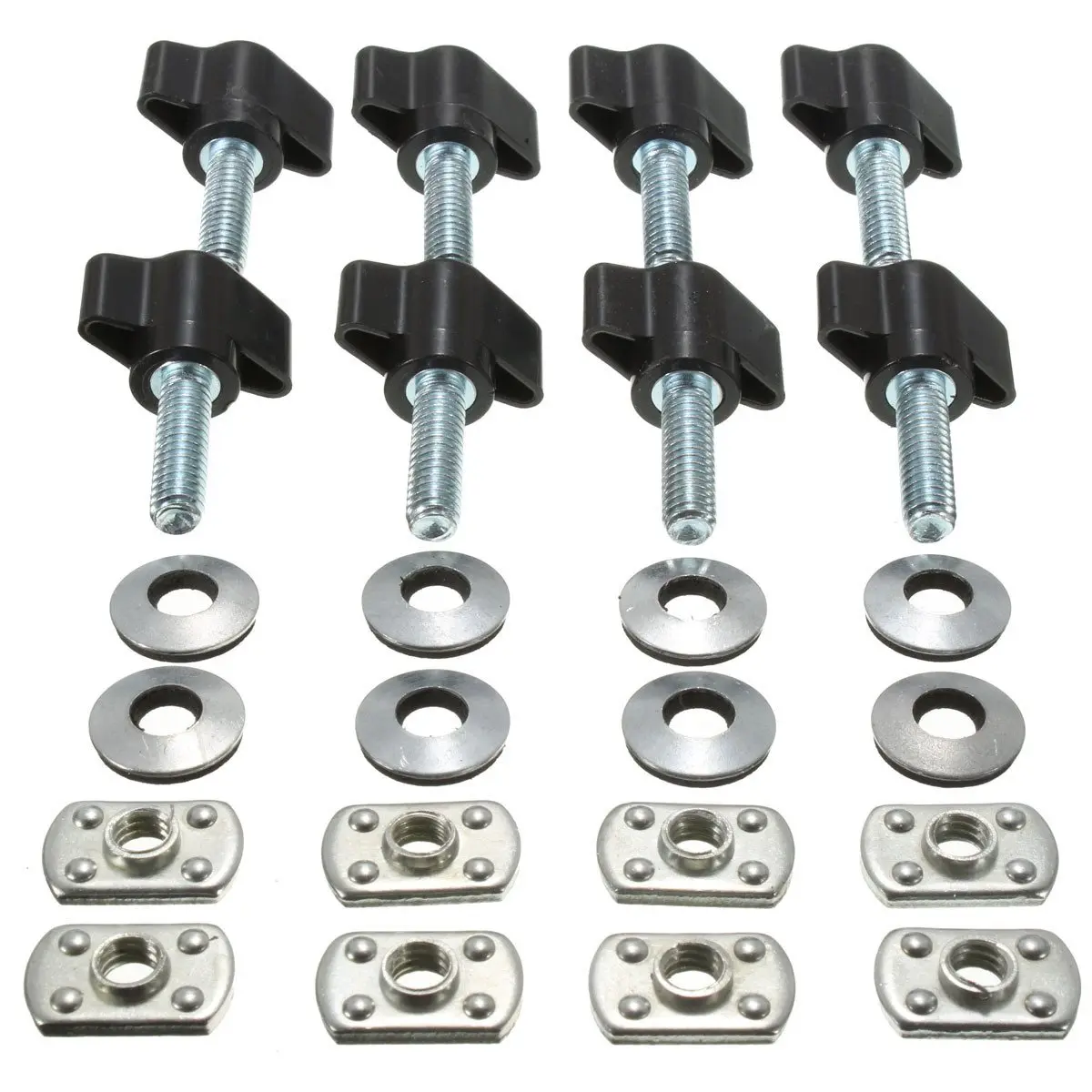 

1 Set Universal Hard Top Quick Removal Nut Screws Washers For Jeep /Wrangler YJ TJ JK
