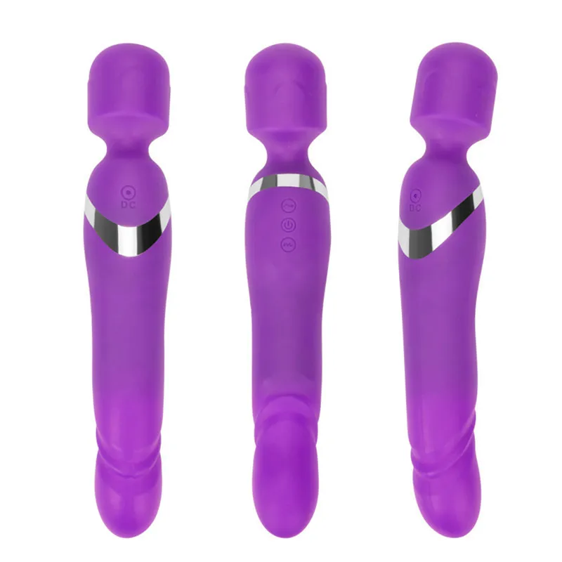 Silicone Powerful AV Vibrator Magic Wand font b Dildo b font Vibrators Sex Toys for Woman