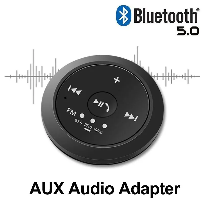 Новый AUX Bluetooth 5,0 беспроводной аудио приемник музыкальный адаптер мм 3,5 мм разъем USB поддержка светодио дный FM LED Handsfree AUX динамик беспроводной