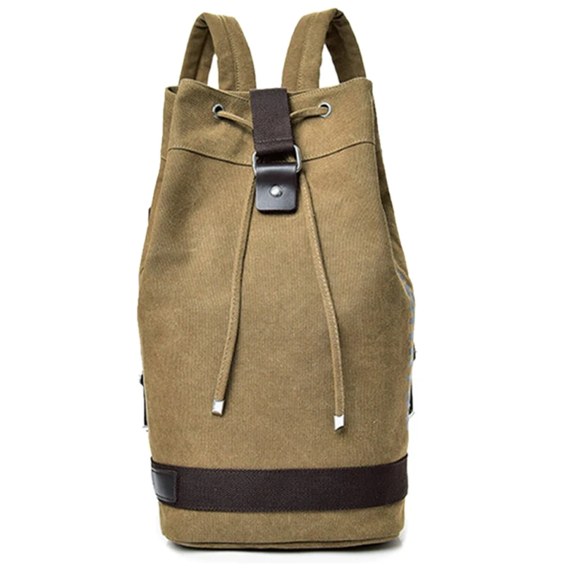 

Large Capacity Rucksack Man Travel Bag Mountaineering Backpack Men Canvas Bucket Bags Male Canvas Backpacks