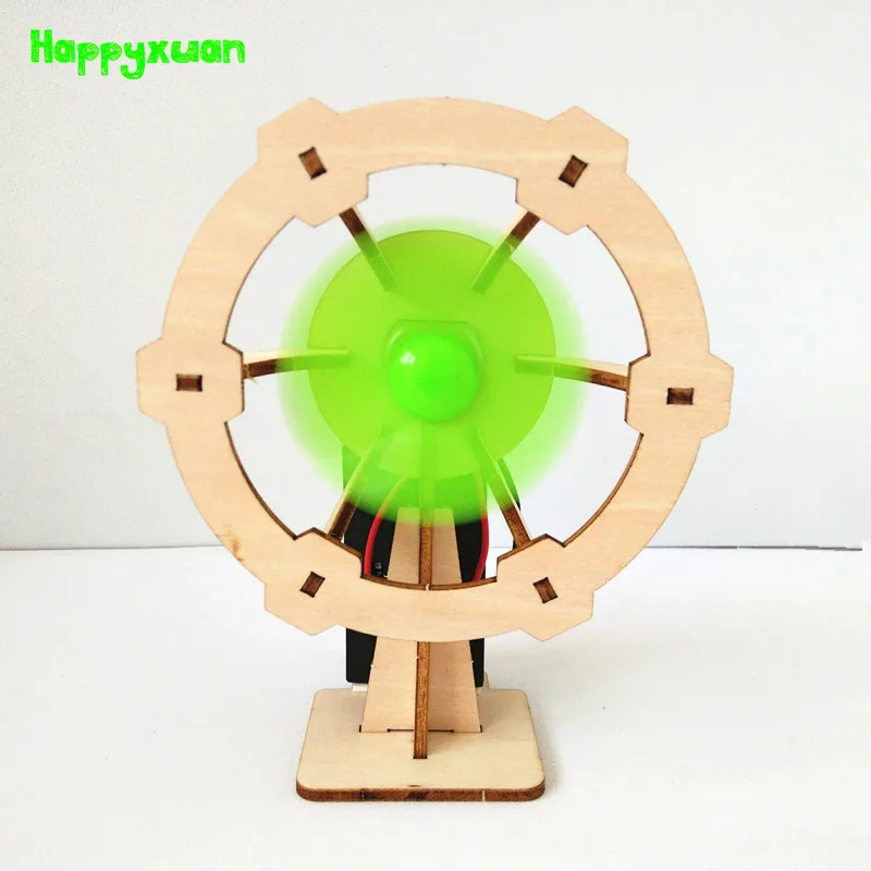 Happyxuan Наука Набор детей Образование Электрический вентилятор мини творческий