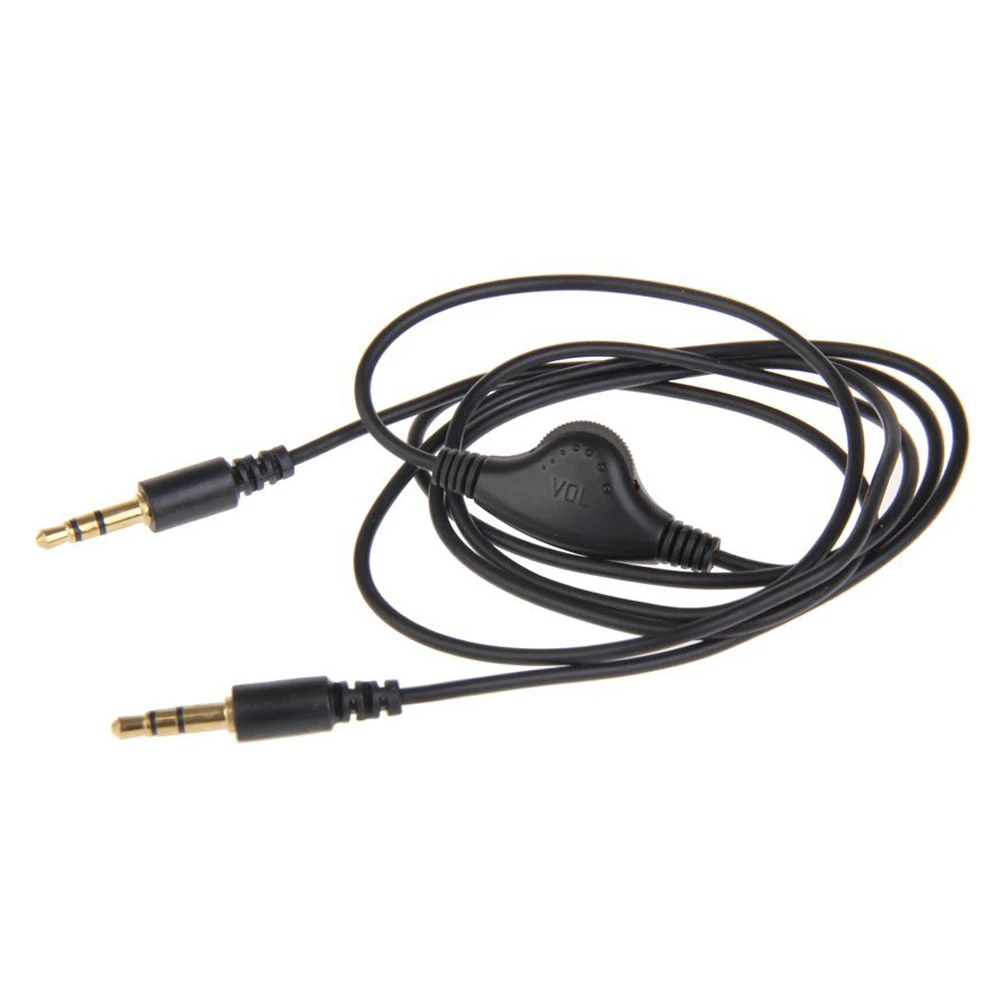 

3.5mm male to male jack cable with volume control (1M) for at home or in the car (iPhone / iPad / Samsung / HTC / BlackBerry /
