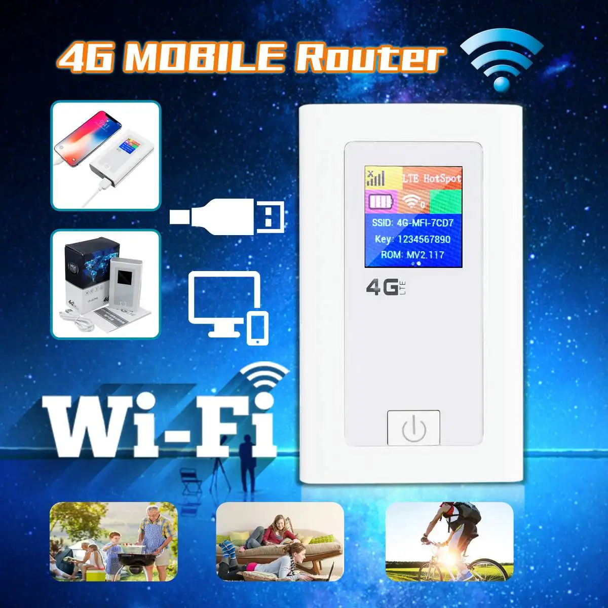 

4g LTE WiFi Router Mini Modem 3G 4g FDD TDD Cat 4 150Mbps Wireless Broadband Portable Wi-fi Mobile Hotspot