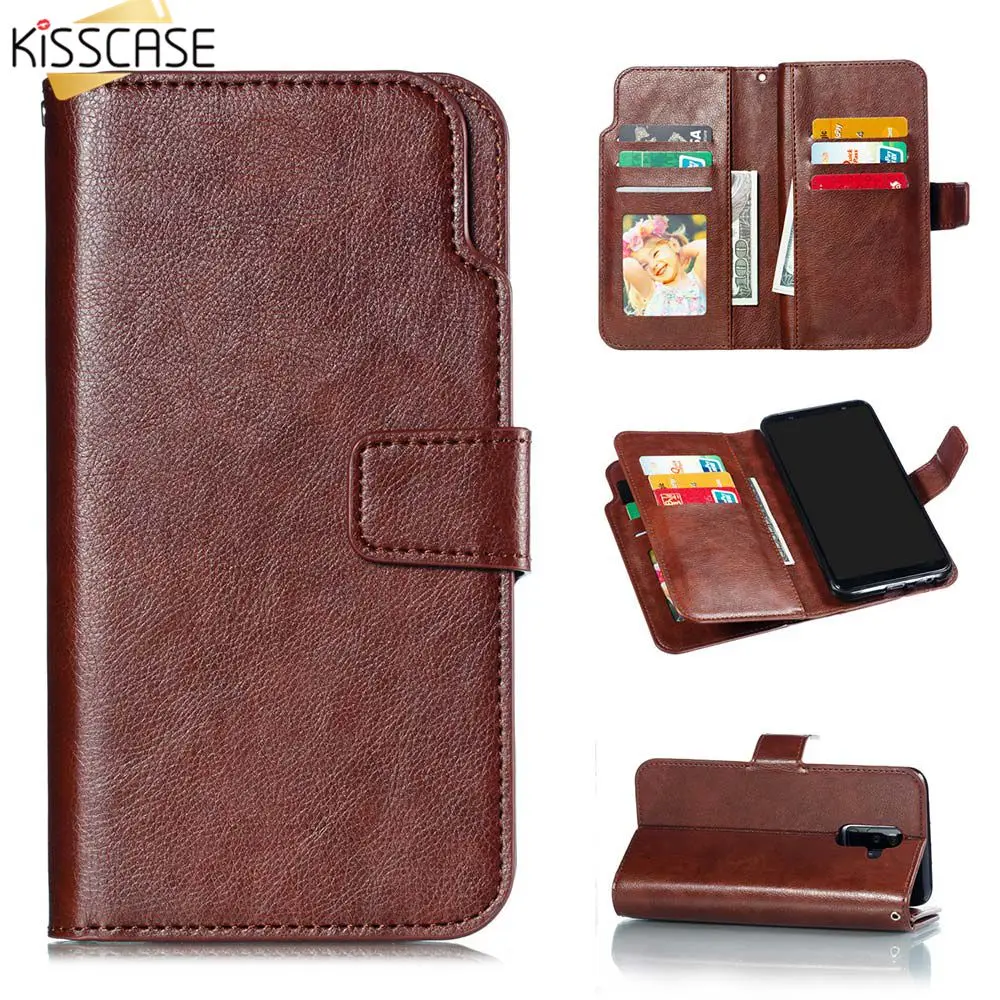 

KISSCASE Wallet Phone Case For Samsung Galaxy S6 S7 Edge S8 S9 S10 Plus Leather Cases For Samsung J3 J5 2017 EU A7 A8 Note 9 8