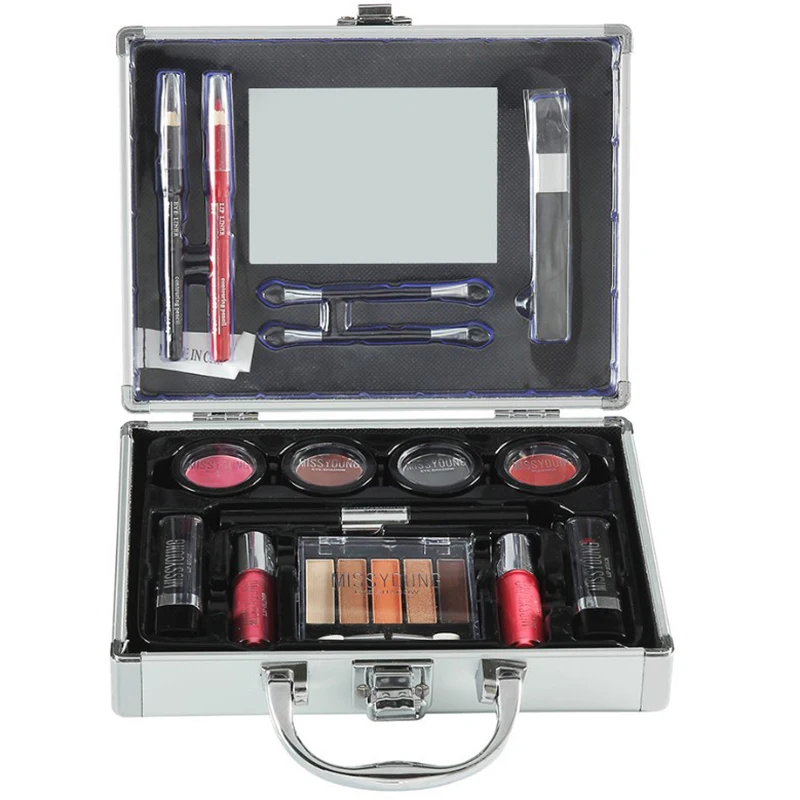 

Missyoung Color Makeup Suits Universal Cosmetic Bag Professional Makeup Artist Professional Makeup Box With Brush Mirror