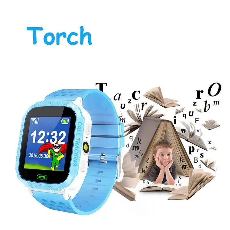 	W16 1.44 inch Children Smart Watch Phone Kids SOS Call Location Device Cute children multi-function smart voice phone watch