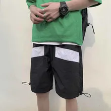 Новые летние шорты для женщин для мужчин модные контрастная прошивка Прямые повседневные шорты человек уличная тенденция дикий хип хоп Свободные