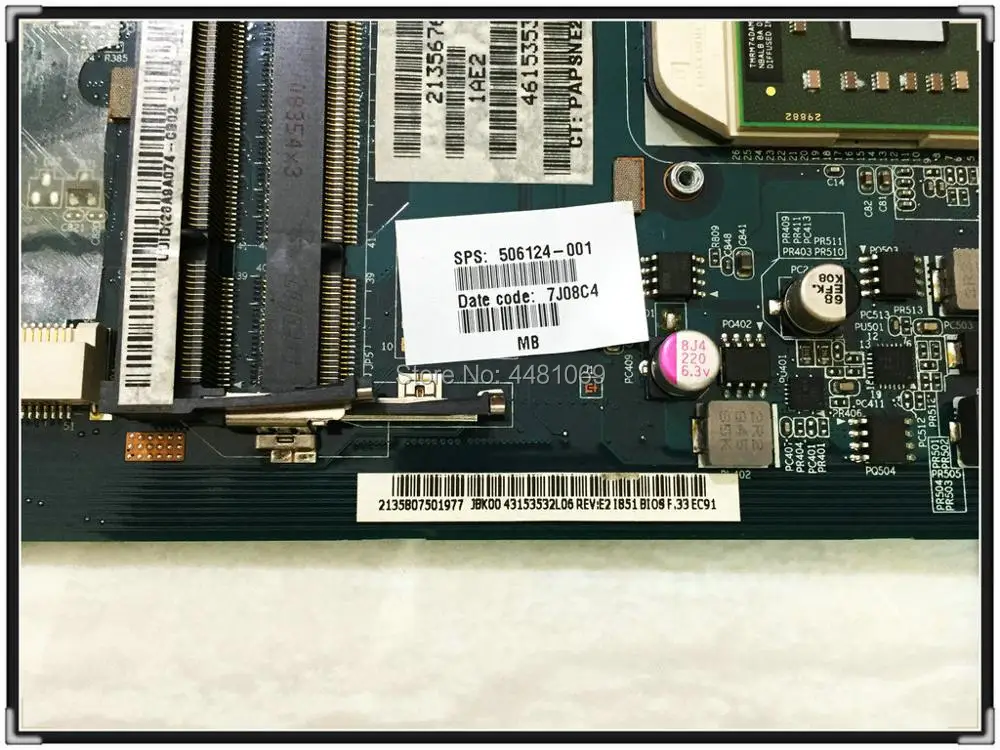 506124-001 para hp Dv7-1245dx Dv7-1243cl Laptop Motherboard Totalmente Testado Trabalho Dv7 Dv7-1100 La-4091p 486542-001 Dv7-1135nr - Imagem 3