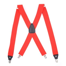 Новые брендовые модные эластичные черные подтяжки унисекс с 4 клипсами для взрослых на ремешке 10 цветов на пятке X-type высокого качества