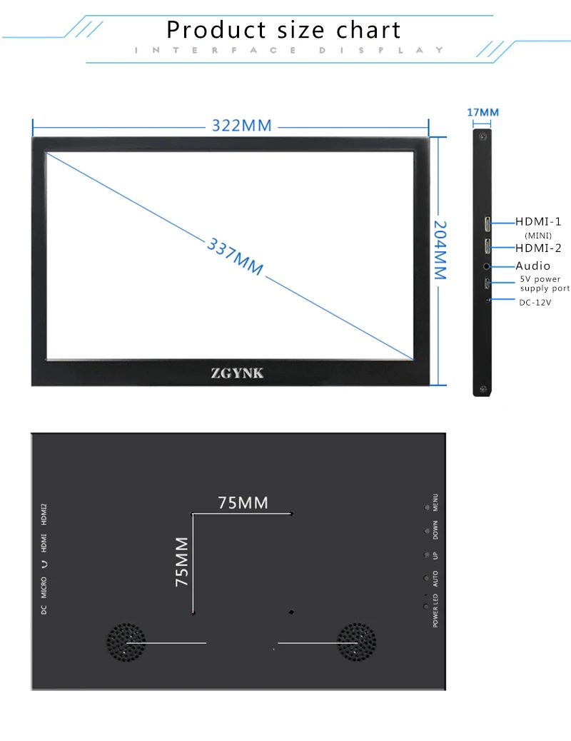 Портативный дисплей 13 3 дюйма для PS4 Ультратонкий двойной Дисплей HDMI внешний