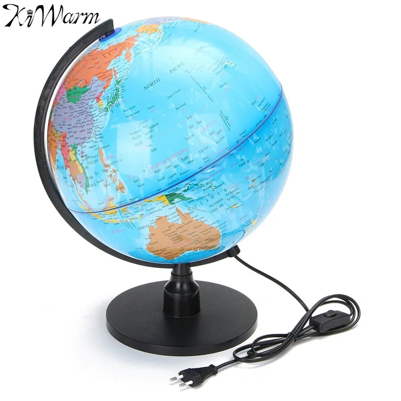 

KiWarm LED Electronic Floating Geography Globe World Map For Birthday Business Gift Home Office Desk Decor Crafts Ornaments