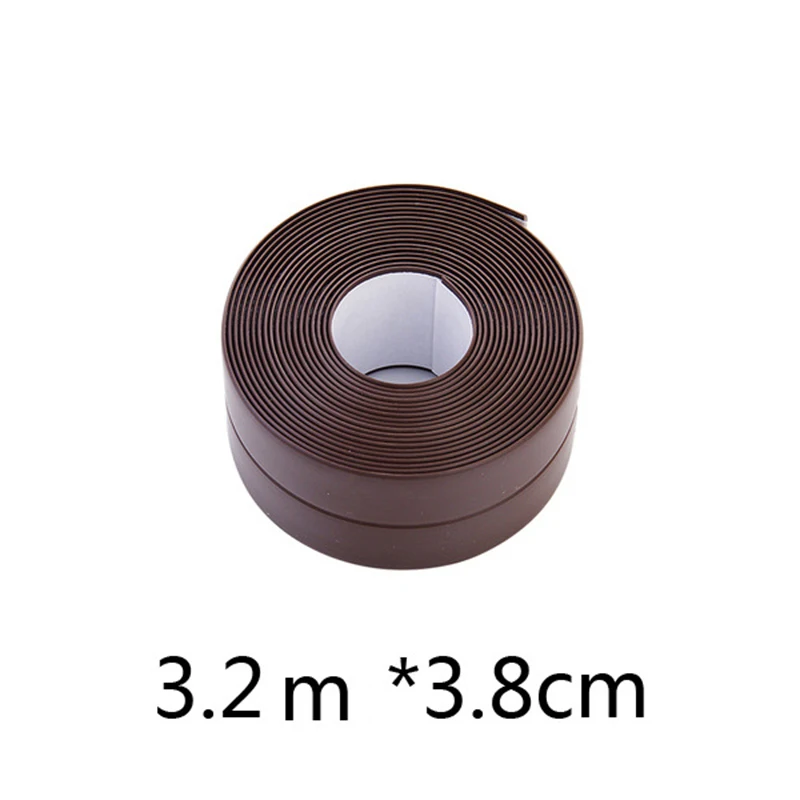 

Bath Wall Sealing Strip Waterproof Kitchen Caulk Tape Bathroom Gadget PVC Useful
