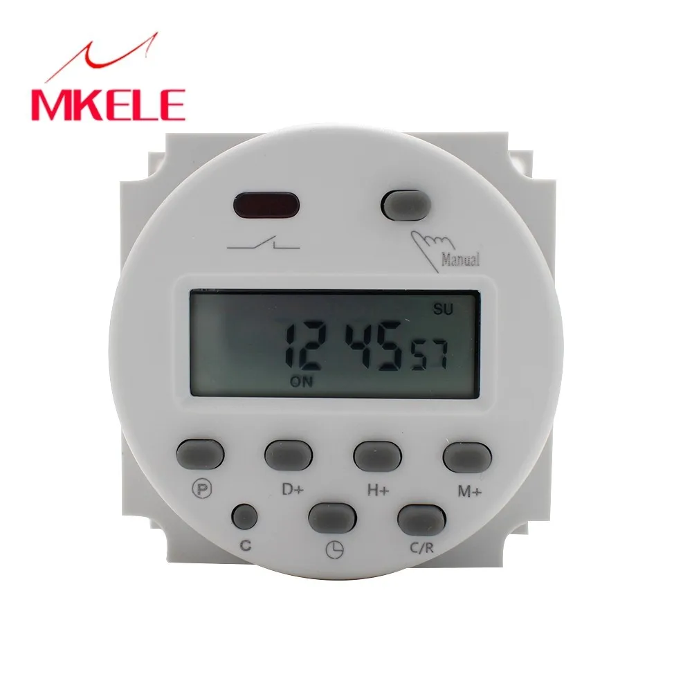 

MKELE CN101A Digital LCD Power Week Mini Programmable Time Switch Relay Switch Control Timer Switch