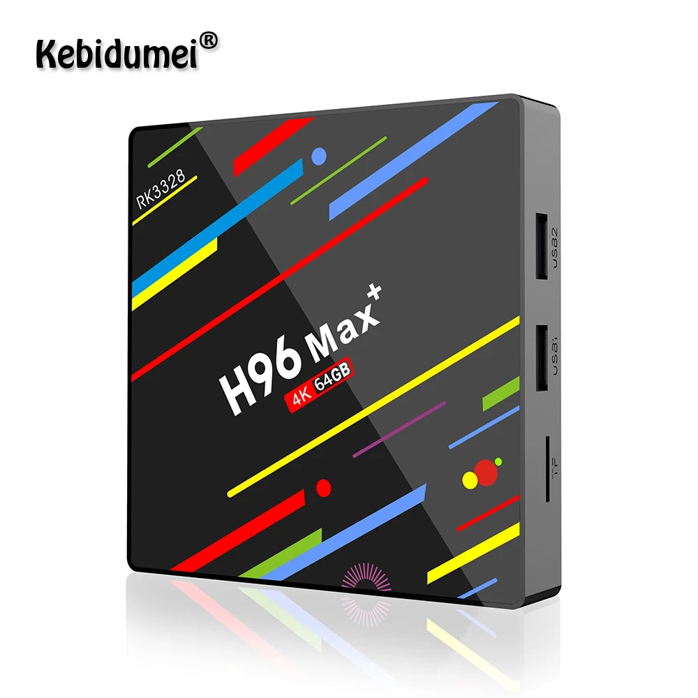 ТВ приставка Kebidumei H96 MAX Plus Android 8 1 4gm Ram 64 ГБ Rockchip RK3328 USB3.0 H.265 4K для Youtube Netflix Play Smart