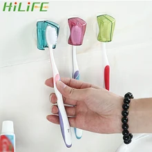 HILIFE настенный держатель для ванной комнаты 3 шт./компл. продукт для ванной присоска держатель для зубной щетки крышка для хранения