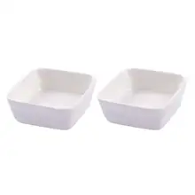 2 шт белые керамические блюда фарфор в японском стиле окунание блюдо кухня приправа соус уксус Тарелки(квадратный