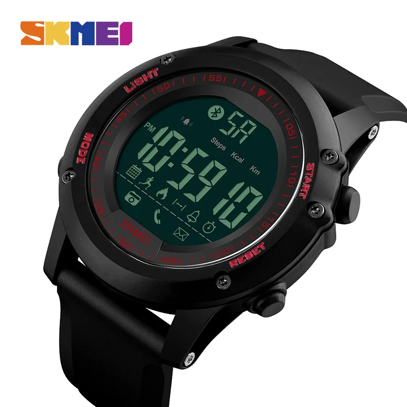 

2018 Smart Watch Top Luxury Fashion Digital Men's Watches Waterproof Pedometer Calorie Remote Camera Bluetooth Sports Watch