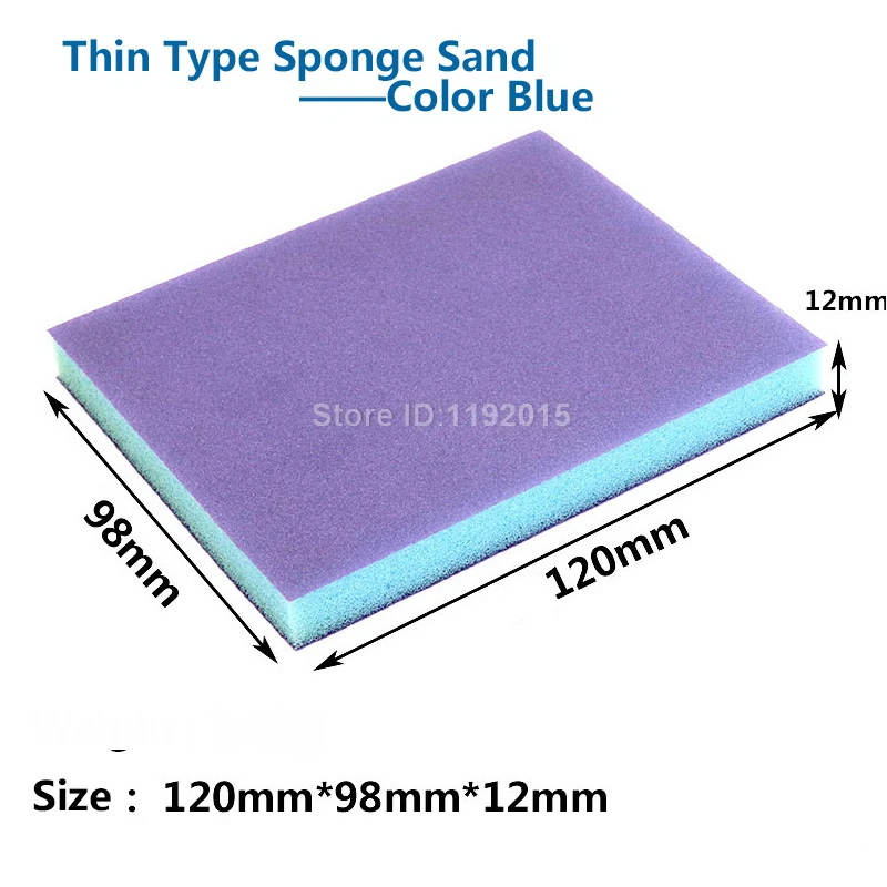 1PC Double-sided Polishing Sponge Sandpaper Sanding Block Pad Set Wood Metal Derusting Double Side Sand Descaling Cleaning Brush