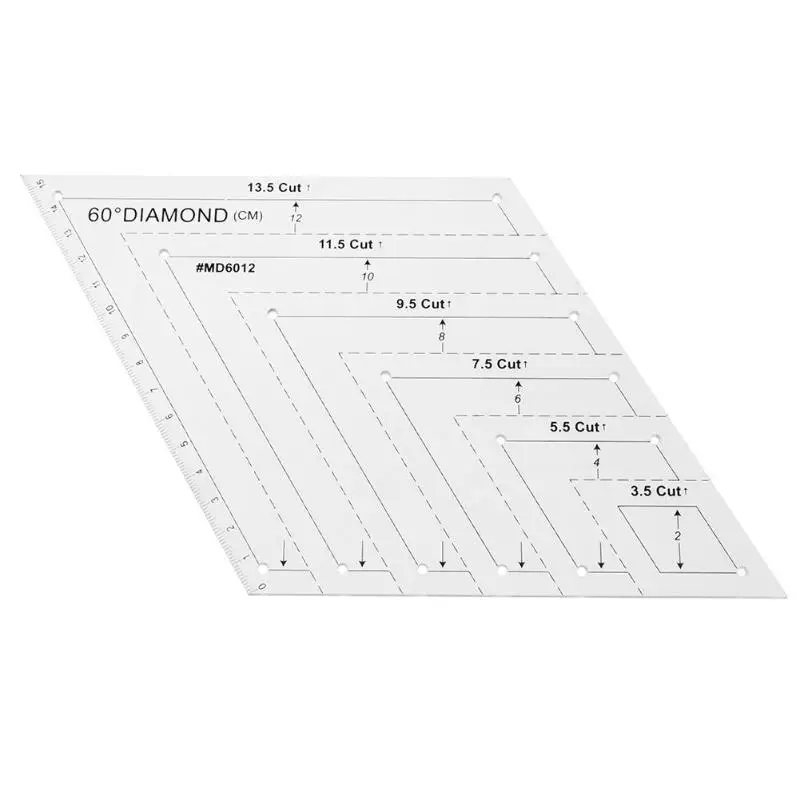 

Exquisite Transparent Acrylic Rulers Patchwork Craft Quilting Ruler Cutting Rulers Scale DIY Handmade Tailor for Home Sew Tool