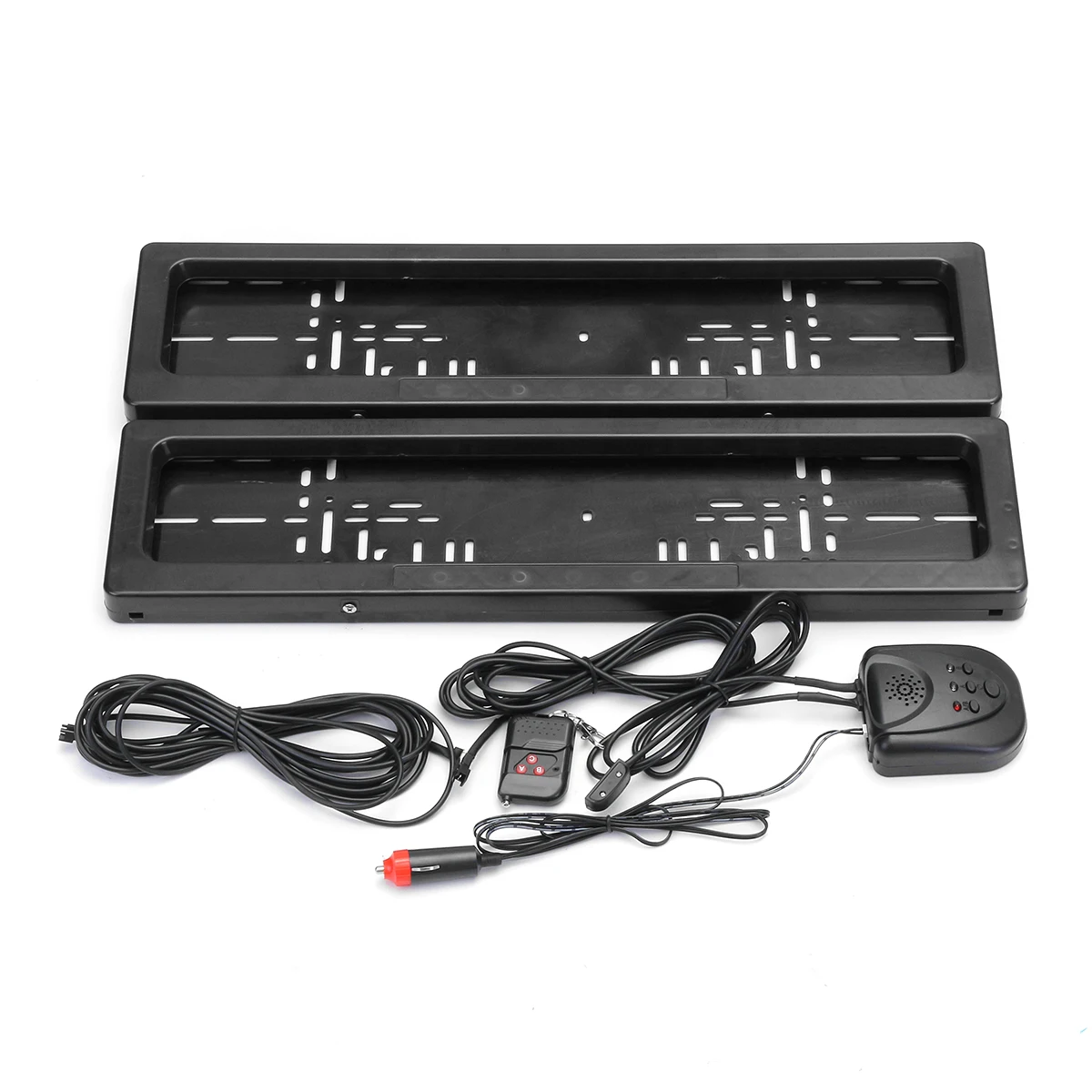 

1 Set Universal Electric European License Plate Frame EU Plastic Frame Car Number Roller Shutter Protect Cover Plate Frame