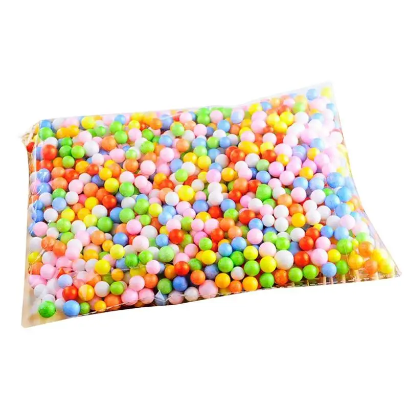 

1 Bag 2.5-3.5mm Foam Balls Mini Decorative Colorful Handcraft Balls Foam Beans for Wedding Crafts Arts Party Decoration DIY