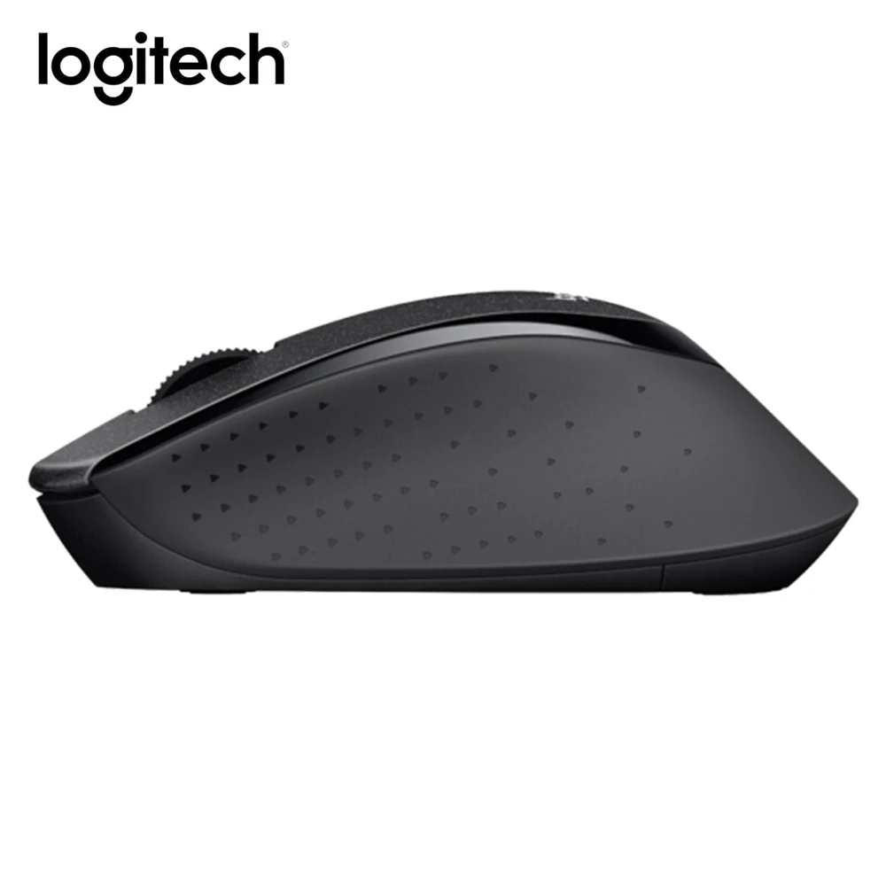 Logitech M330 бесшумный плюс Беспроводной Мышь двухсторонняя ролик тихий-нажмите Технология 2,4G с нано-приемник для компьютера ПК