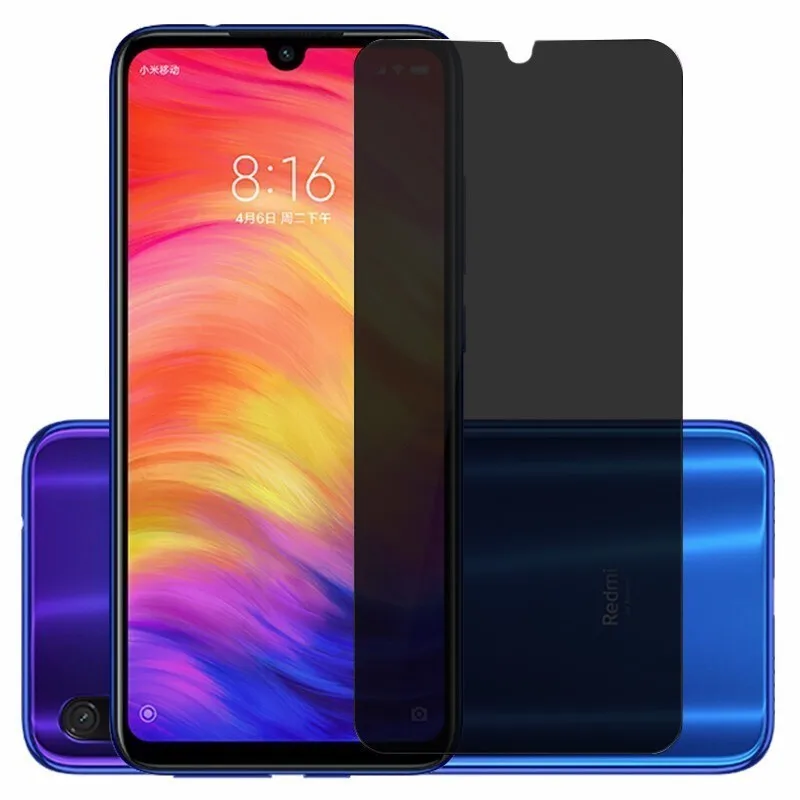 Оридвуд Redmi Note7 конфиденциальность Анти шпион закаленное стекло Scrren протектор