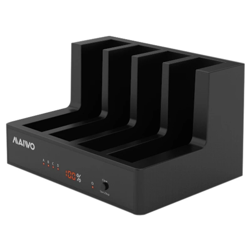 

MAIWO HDD Enclosure For 2.5/3.5 inch HDD/SSD USB 3.0 To SATA I/II/III Four Bay HDD Docking Station Online/Offline Copy Write R