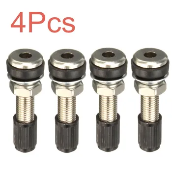 

4X Metal Tubeless Mountain Bike Motorbike Scooter Bicycle Tyre Valve Dustcap 35mm