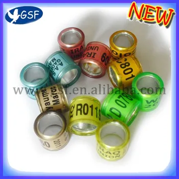 

8mm aluminm with plastic rings for racing pigeon