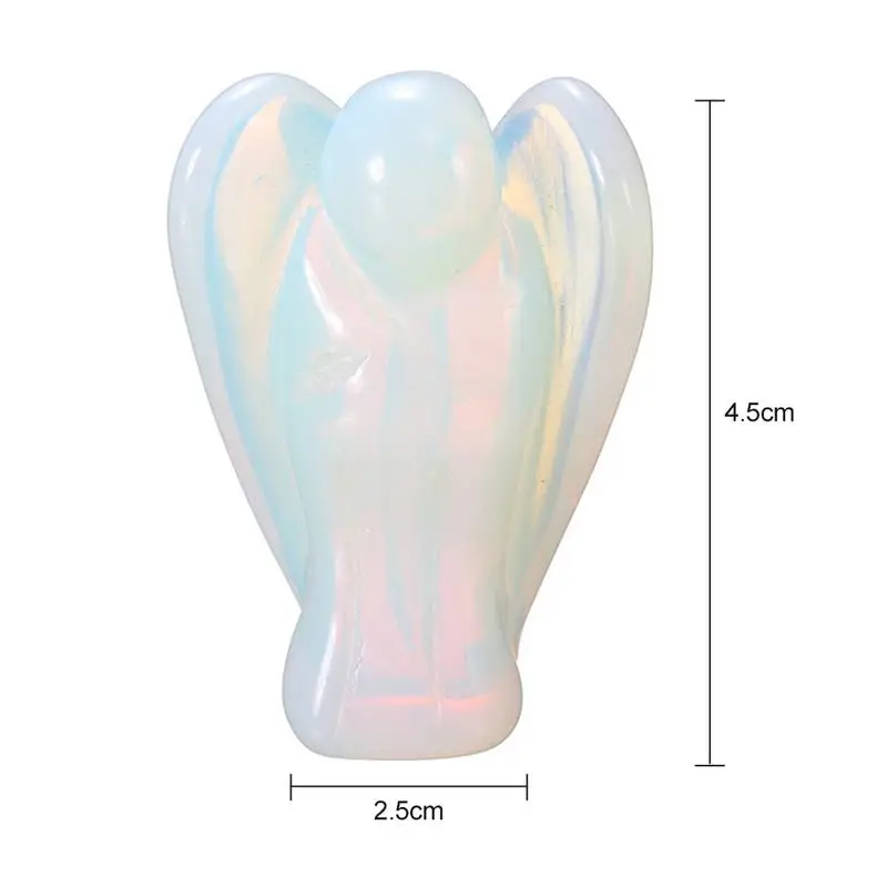 1.5-Inch Opal Natural Angel Crystal Pendant Sculpture Handicrafts Ornaments Used As Jewelry Accessories Such As Jewelry Pendant 1.5-Inch Opal Natural Angel Crystal Pendant Sculpture Handicrafts Ornaments Used As Jewelry Accessories Such As Jewelry Pendant