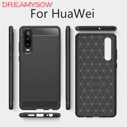 Для huawei P30 Lite/Pro Case Y9 Y7 Pro 2019 Y5 Y6 2018 Nova4 3i 3E P20 Pro Чехол углеродного волокна крышка для huawei Mate20 Pro/Lite