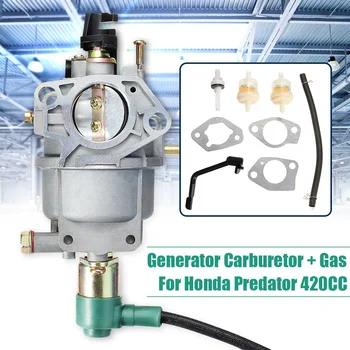 

for Honda Motocycle Predator 420CC 5000W 8750W 7000W 6500W 188F Generator Carburetor+Gaskets Fuel Line Fuel Filters Joint