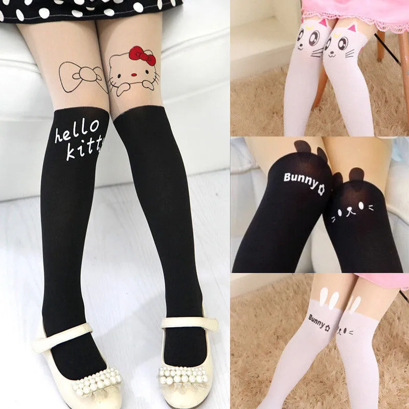 Girls Kids Baby kids Toddlers White or dots autumn Stockings Pantyhose Tights