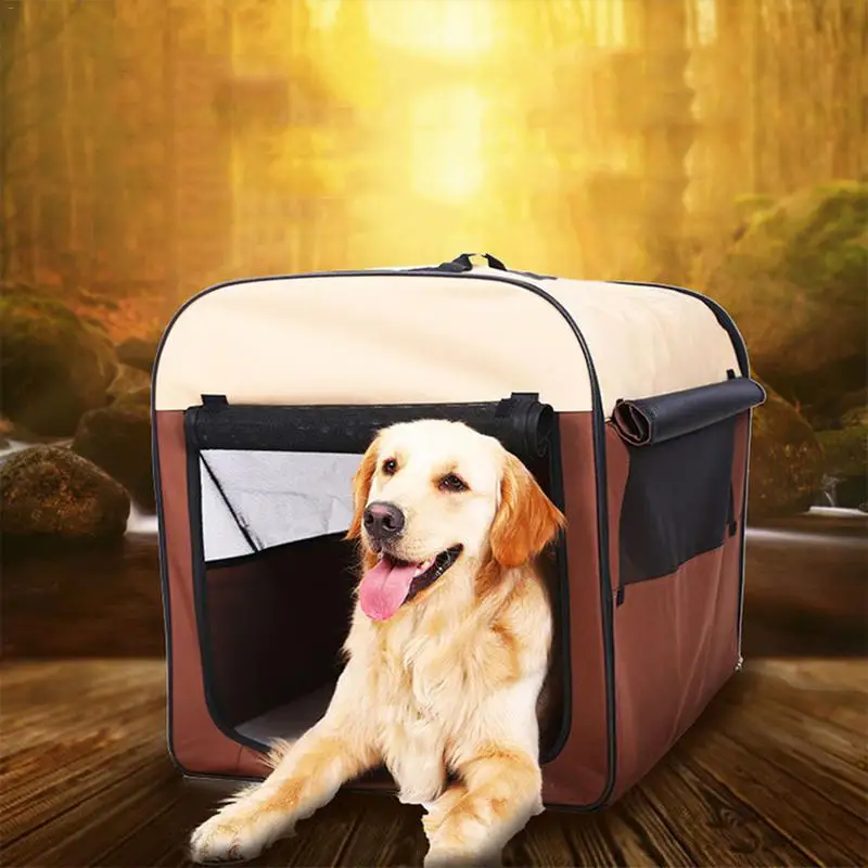 

New Coming Dog Kennel Removable FoldableTeddyTent House Small Dog Cats Cage Four Seasons Pet Nest Outdoors Vehicle Delivery Room