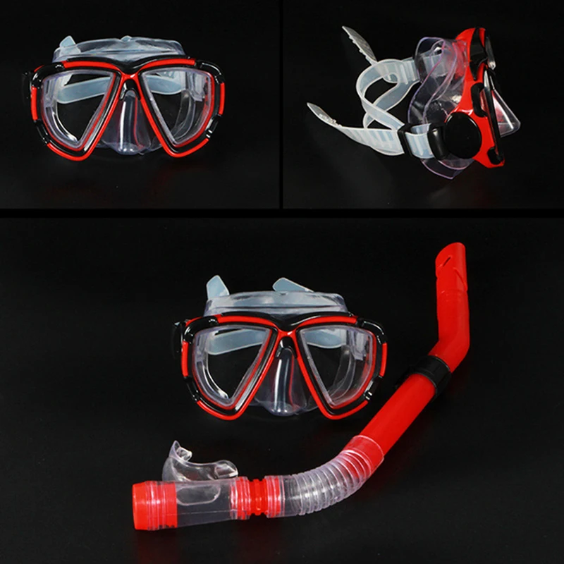 Новый Professional очки для подводного плавания для мужчин и wo плавание трубка дыхательный аппарат для взрослых Моноласты трубки Подводное