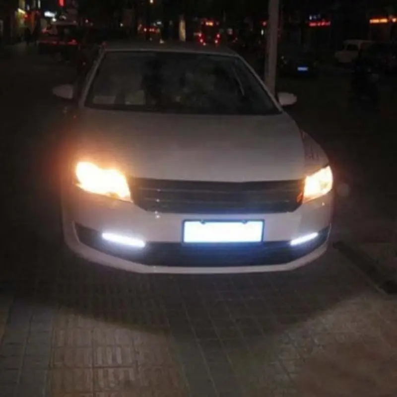 2 шт. 17 см Автомобильные светодиодные COB DRL дневные ходовые огни полосы