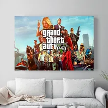 Sexy GTA 5 Canvas Art Print Painting Poster Wall Pictures For Room Decoration Home Decor No