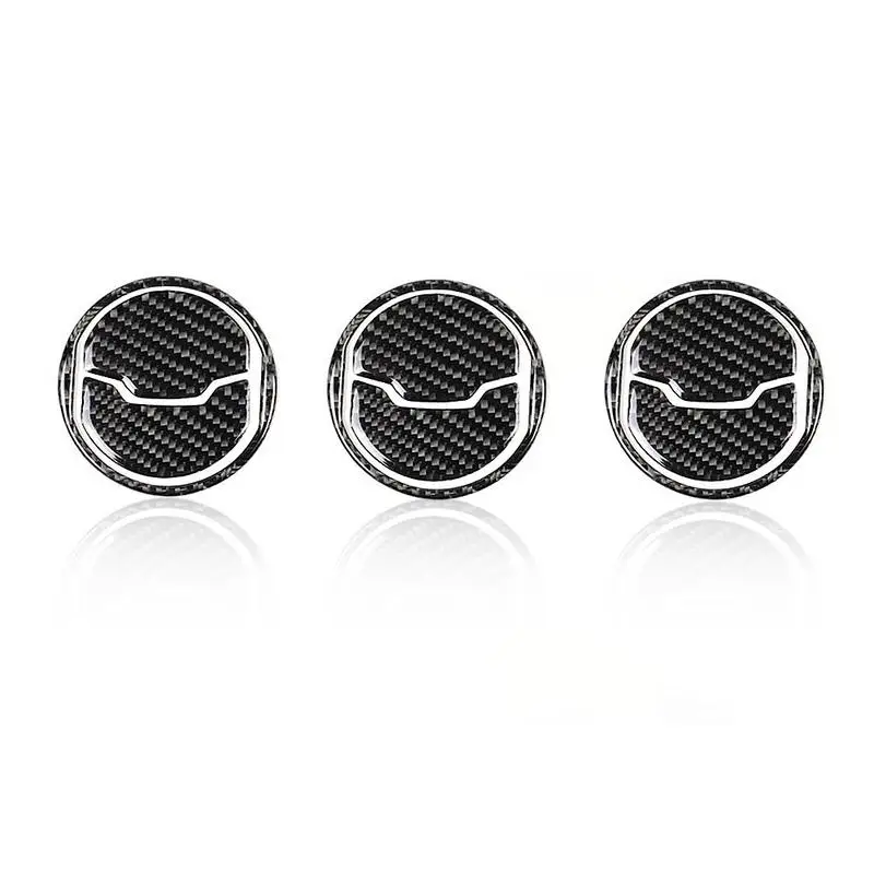 

9Pcs Outlet Car Sticker Air Conditioner Carbon Fiber Decorative Sticker Vehicle Interior Modified Decal Auto Accessories
