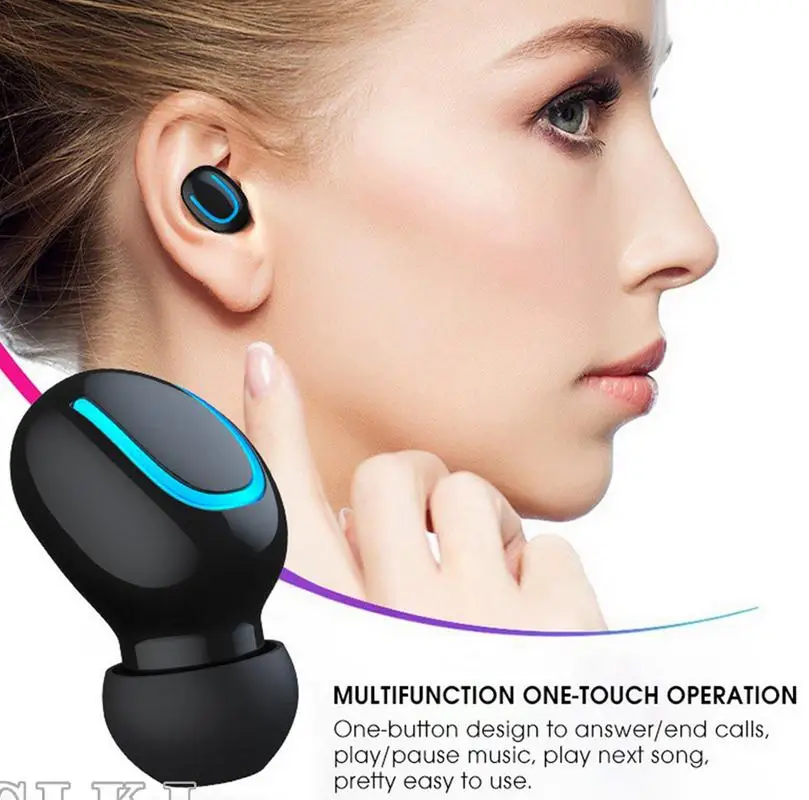 

Bluetooth 5.0 Headset TWS Wireless Earphones Twins Earbuds 5D Stereo Earphones