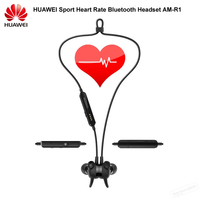 

Original Huawei AM-R1 Sport Heart Rate Bluetooth Headset AptX Armature IPX5 Waterproof Mic Wireless Earphones for IOS Android