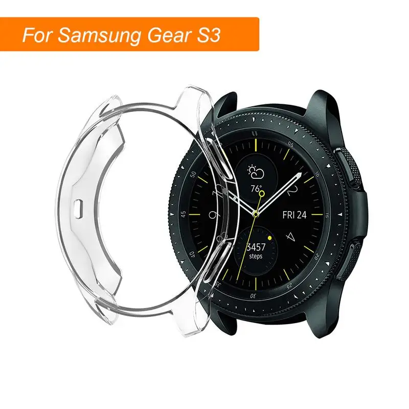 Фото Pop TPU Silicon Soft Smart Watch Protector Case Cover For Samsung Galaxy Gear S3 Frontier 46mm Ultra Slim | Электроника