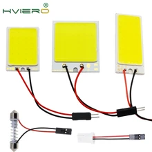 T10 Cob 24 SMD 36 SMD 48SMD Car Led Vehicle Panel Lamps Auto Interior Reading Lamp Bulb Light Dome Festoon BA9S DC 12v