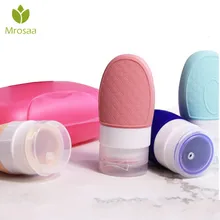 Mrosaa 37 мл силиконовые бутылки для путешествий Портативный мыла Косметика Жидкий Макияж Бутылочки для шампуня походные бутылки с надавливанием