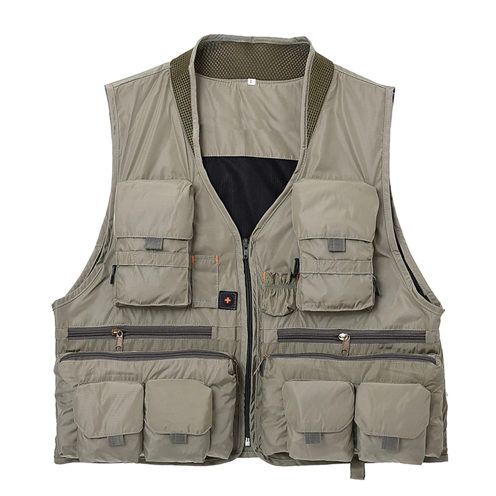 Outdoor Fishing Vests Waistcoat Sleeveless Mesh Men's Fishing Jacket