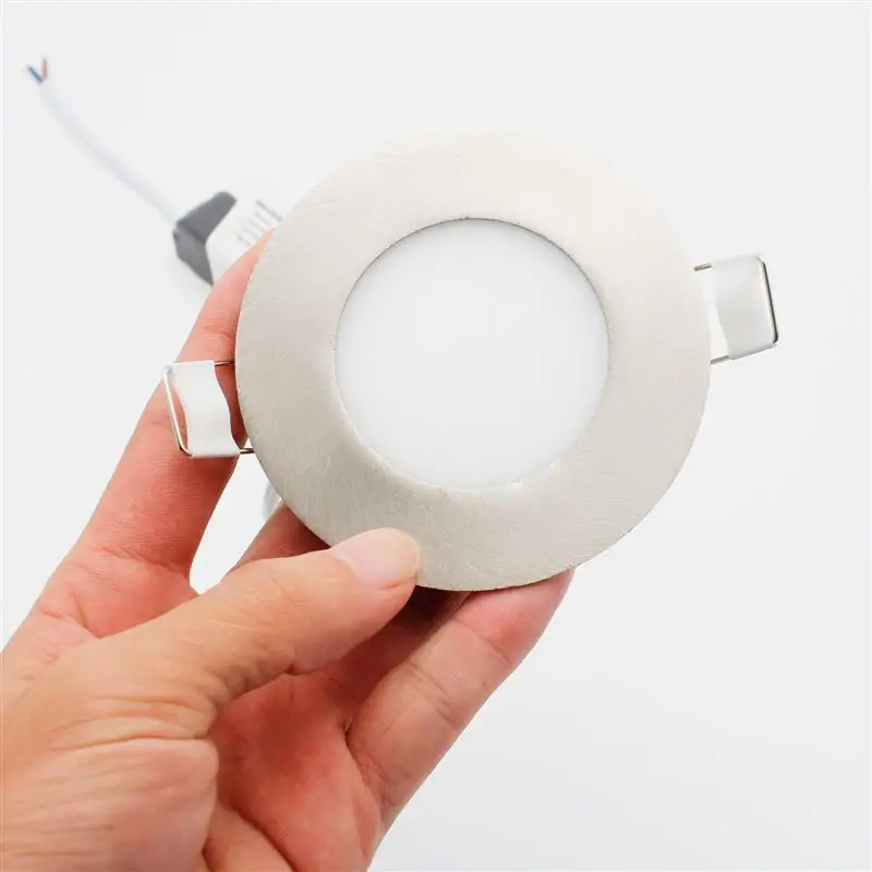 

Ultra Thin Led Panel Light 3W Driver Included Ac 230V Recessed Ceiling Panel Lamps For Indoor Lighting Drop Shipping Wholesal