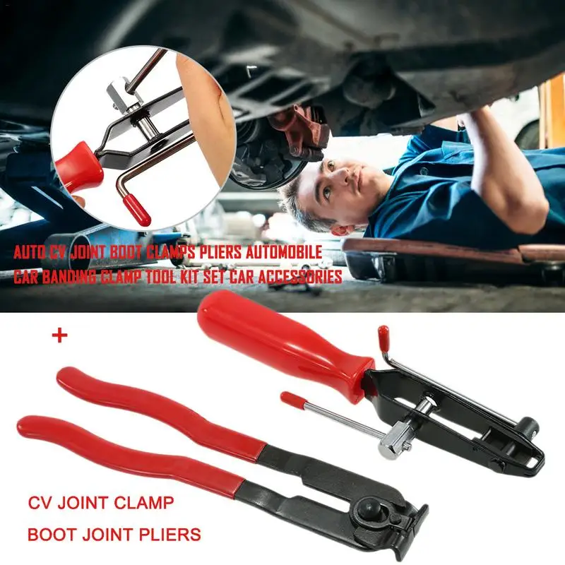 

Auto CV Joint Boot Clamps Pliers Automobile Car Banding Clamp Tool Kit Set Multitool Multifunctional Car Accessories