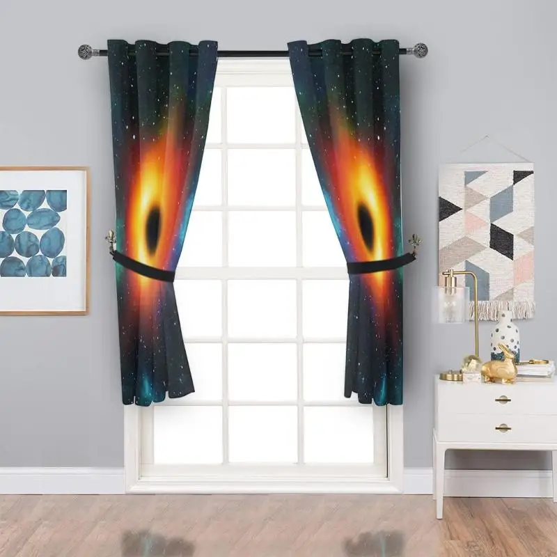 

2pcs/set Fashion Modern Digital Printing Shading Sliding Curtains Home Blackout Curtain Family Polyester Fiber Curtain